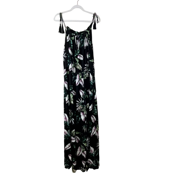 City Chic Black Green Samui Tassel Maxi Dress NWT Size Small - Picture 2 of 7
